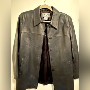Vintage 100% Leather Clio Jacket Size 8